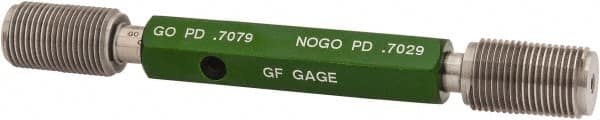 GF Gage - 3/4-16 Go/No Go Truncated Taperlock Thread Setting Plug Gage - Class 2A, Size 3 Handle, Steel - Caliber Tooling