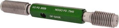 GF Gage - 7/8-9 Go/No Go Truncated Taperlock Thread Setting Plug Gage - Class 2A, Size 4 Handle, Steel - Caliber Tooling