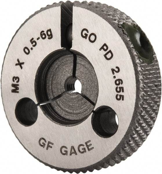 GF Gage - M3x0.5 Go Single Ring Thread Gage - Class 6G - Caliber Tooling