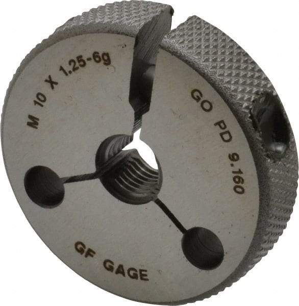 GF Gage - M10x1.25 Go Single Ring Thread Gage - Class 6G - Caliber Tooling