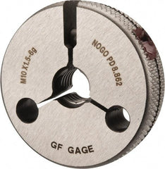 GF Gage - M10x1.5 No Go Single Ring Thread Gage - Class 6G - Caliber Tooling