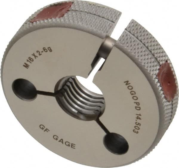 GF Gage - M16x2 No Go Single Ring Thread Gage - Class 6G - Caliber Tooling