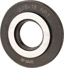 GF Gage - 3/8-18 Thread, Class L1, Ring Pipe Thread Gage - NPT Thread - Caliber Tooling