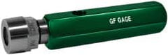 GF Gage - 1/16-27 Single End Tapered Plug Pipe Thread Gage - Handle Size 1 Included, NPTF-6 Step Tolerance - Caliber Tooling