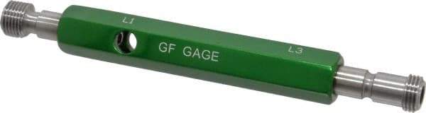 GF Gage - 1/8-27 Double End Tapered Plug Pipe Thread Gage - Handle Size 2, Handle Included, NPTF-L1 & NPTF-L3 Tolerance - Caliber Tooling