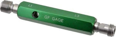 GF Gage - 1/4-18 Double End Tapered Plug Pipe Thread Gage - Handle Size 3, Handle Included, NPTF-L1 & NPTF-L3 Tolerance - Caliber Tooling