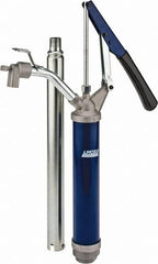 Lincoln - 4.5 Strokes per Gal, 3/4" Outlet, 2 GPM, Brass Hand Operated Barrel Lift Pump - 14 oz per Stroke, 17" OAL, For 15 to 55 Gal Drums, For Paint Thinners & Petrolem Based Media - Caliber Tooling