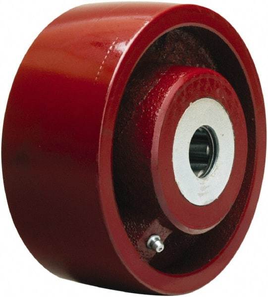 Hamilton - 6 Inch Diameter x 2-1/2 Inch Wide, Cast Iron Caster Wheel - 2,200 Lb. Capacity, 3-1/4 Inch Hub Length, 1-1/4 Inch Axle Diameter, Straight Roller Bearing - Caliber Tooling