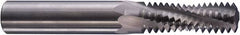 Niagara Cutter - 1/2-13 UN, 0.35" Cutting Diam, 3 Flute, Solid Carbide Helical Flute Thread Mill - Internal/External Thread, 7/8" LOC, 3-1/2" OAL, 3/8" Shank Diam - Exact Industrial Supply