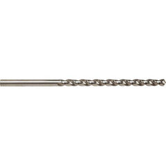 Taper Length Drill Bit: 0.1730″ Dia Bright/Uncoated, RH Cut, Parabolic Flute, Straight Shank, Series 5536