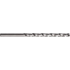 Taper Length Drill Bit: 0.0906″ Dia, 130 ° Bright/Uncoated, RH Cut, Spiral Flute, Straight Shank, Series 617