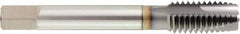 OSG - 1-8 UNC, 4 Flute, TiCN Finish, High Speed Steel Spiral Point Tap - Plug Chamfer, Right Hand Thread, 5-1/8" OAL, 2-1/2" Thread Length, 0.8" Shank Diam, Series 312TI - Exact Industrial Supply