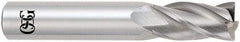 OSG - 1", 4 Flute, Single End, Solid Carbide, 0.045" Corner Radius End Mill - 4" OAL, 30° Helix, Right Hand Flute, 1-1/2" LOC, Right Hand Cut - Caliber Tooling