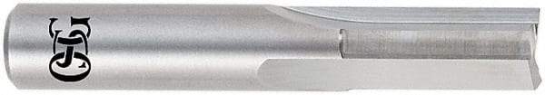 OSG - 7/16" Diam, 7/16" Shank Diam, 1" Length of Cut, 3 Flute Straight Router Bit - 2-1/2" Overall Length, Right Hand Cut, Solid Carbide - Caliber Tooling