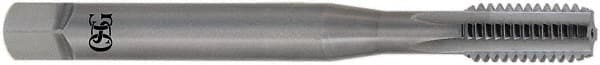 OSG - #12-24 UNC 2B 4 Flute Bright Finish Solid Carbide Straight Flute Machine Tap - Bottoming, Right Hand Thread, 2-3/8" OAL, 15/16" Thread Length, Oversize - Exact Industrial Supply