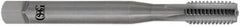 OSG - #6-32 UNC 2B 3 Flute Bright Finish Solid Carbide Straight Flute Machine Tap - Bottoming, Right Hand Thread, 56mm OAL, 11/16" Thread Length, Oversize - Exact Industrial Supply