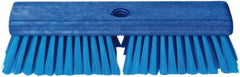 PRO-SOURCE - 1-3/4" Bristle Length, Polypropylene Food Service Brush - 10" Long x 2-1/2" Wide Head, Blue, Foam Block - Caliber Tooling