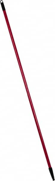 PRO-SOURCE - 60 x 1-1/4" Fiberglass Handle for Floor Squeegees & Push Brooms - Threaded Connection, Red - Caliber Tooling