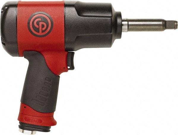 Chicago Pneumatic - 1/2" Drive, 8,200 RPM, 922 Ft/Lb Torque Impact Wrench - Pistol Grip Handle, 5.2 CFM, 90 psi, 1/4" NPT Inlet - Caliber Tooling