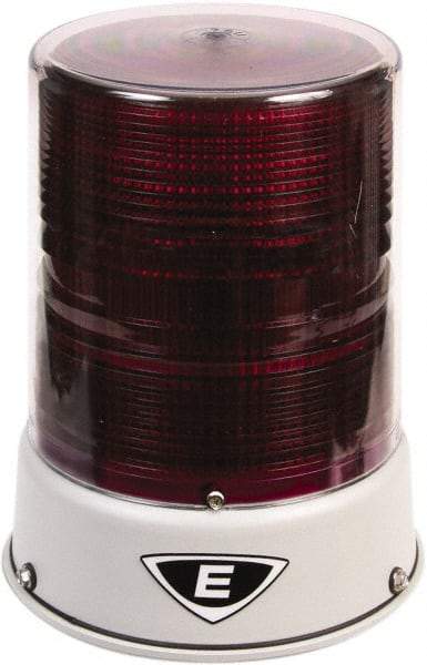 Edwards Signaling - 120 VAC, 4X NEMA Rated, LED, Magenta, Flashing, Steady Light - 65 Flashes per min, 3/4 Inch Pipe, 6-1/2 Inch Diameter, 8 Inch High, IP66 Ingress Rating, Pipe Mount - Caliber Tooling