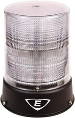 Edwards Signaling - 120 VAC, 4X NEMA Rated, LED, Clear, Flashing, Steady Light - 65 Flashes per min, 3/4 Inch Pipe, 8-1/4 Inch Diameter, 7-3/4 Inch High, IP66 Ingress Rating, Pipe Mount - Caliber Tooling