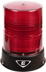 Edwards Signaling - 24 VAC/VDC, 4X NEMA Rated, LED, Red, Flashing, Steady Light - 65 Flashes per min, 3/4 Inch Pipe, 8-1/4 Inch Diameter, 7-3/4 Inch High, IP66 Ingress Rating, Pipe Mount - Caliber Tooling