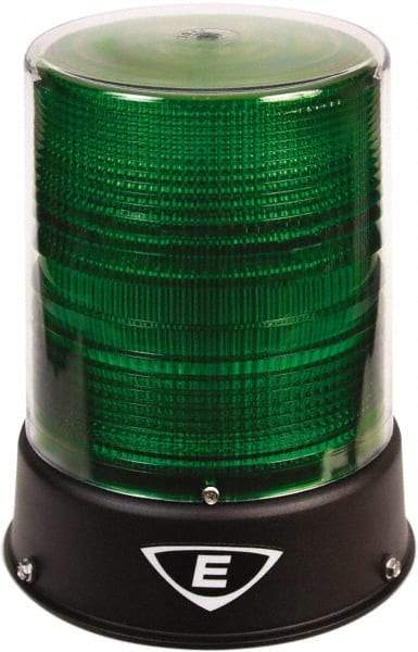 Edwards Signaling - 24 VAC/VDC, 4X NEMA Rated, LED, Green, Flashing, Steady Light - 65 Flashes per min, 3/4 Inch Pipe, 6-1/2 Inch Diameter, 8 Inch High, IP66 Ingress Rating, Pipe Mount - Caliber Tooling