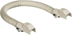 Hubbell Wiring Device-Kellems - 18 Inch Long x 3/4 Inch Wide x 1/2 Inch High, Raceway Flexible Section - Ivory, For Use with HBL500 Series Raceways and HBL750 Series Raceways - Caliber Tooling