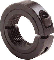 Climax Metal Products - 1-3/8 - 6 Thread, Steel, One Piece Threaded Shaft Collar - 2-1/4" Outside Diam, 9/16" Wide - Caliber Tooling