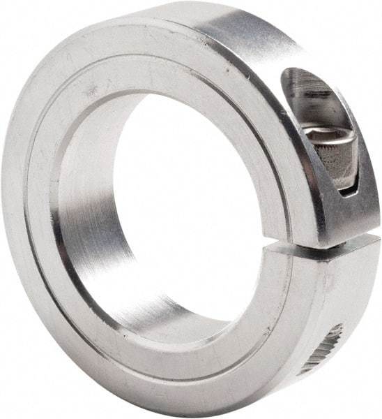 Climax Metal Products - 2-3/8" Bore, Steel, One Piece Clamp Collar - 3-1/2" Outside Diam, 3/4" Wide - Caliber Tooling