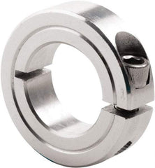 Climax Metal Products - 15/16" Bore, Steel, One Piece Clamp Collar - 1-3/4" Outside Diam, 1/2" Wide - Caliber Tooling