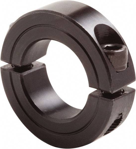 Climax Metal Products - 5-1/4" Bore, Steel, Two Piece Clamp Collar - 6-3/4" Outside Diam, 7/8" Wide - Caliber Tooling