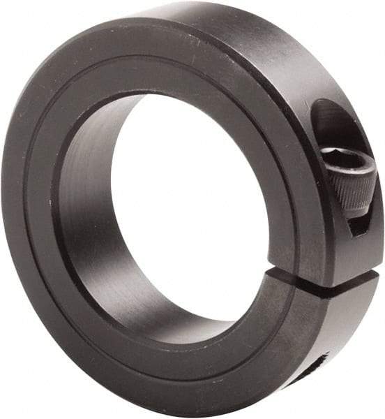 Climax Metal Products - 3-3/16" Bore, Steel, One Piece Clamp Collar - 4-1/2" Outside Diam, 7/8" Wide - Caliber Tooling