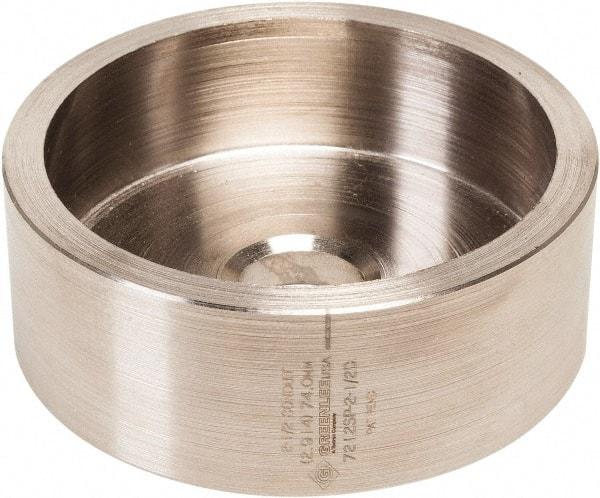 Greenlee - 2-1/2" Conduit Round Die - 1.95" Hole Diam - Caliber Tooling