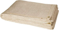 Steiner - 8' High x 6' Wide x 0.05" Thick Fiberglass Welding Blanket - Tan, Grommet - Caliber Tooling