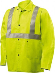 Steiner - Size 4XL Flame Resistant/Retardant Jacket - Lime, Cotton, Snaps Closure - Caliber Tooling