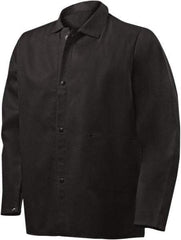 Steiner - Size 5XL Flame Resistant/Retardant Jacket - Black, Cotton & Nylon, Snaps Closure - Caliber Tooling