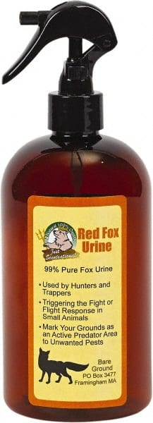 Bare Ground Solutions - 16oz Trigger Bottle of Fox Urine Predator Scent to repel unwanted animals - Exact Industrial Supply