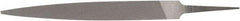 Nicholson - 6" Standard Precision Swiss Pattern Barrette File - Double Cut, 11/16" Width Diam x 9/64" Thick, With Tang - Caliber Tooling