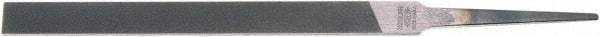 Nicholson - 4" Standard Precision Swiss Pattern Narrow Pillar File - Double Cut, 3/8" Width Diam x 7/64" Thick, With Tang - Caliber Tooling