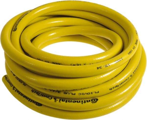 Continental ContiTech - 1" ID x 1.38" OD 50' Long Multipurpose Air Hose - 250 Working psi, -10 to 158°F, Yellow - Caliber Tooling