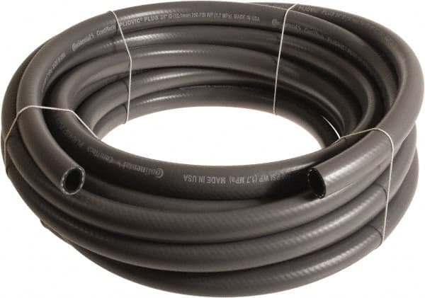 Continental ContiTech - 3/4" ID x 1.11" OD 100' Long Multipurpose Air Hose - 250 Working psi, -10 to 158°F, Gray - Caliber Tooling