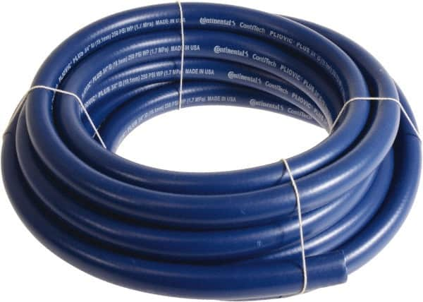 Continental ContiTech - 3/4" ID x 1.11" OD 300' Long Multipurpose Air Hose - 250 Working psi, -10 to 158°F, Blue - Caliber Tooling