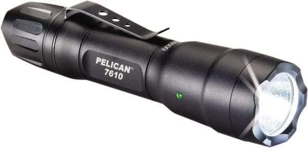 Pelican Products, Inc. - White LED Bulb, 1,018 Lumens, Industrial/Tactical Flashlight - Black Aluminum Body, 1 AA Alkaline Battery Included - Caliber Tooling