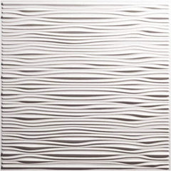 Genesis - Pack of 12 Drifts 23-3/4" x 23-3/4" x 0.11" Vinyl Ceiling Tiles - Caliber Tooling