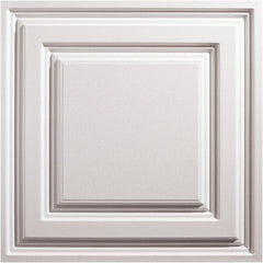 Genesis - Pack of 12 Icon Relief 23-3/4" x 23-3/4" x 0.11" Vinyl Ceiling Tiles - Caliber Tooling