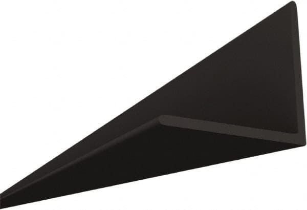 HG-Grid - 8' Long x 15/16" Wide x 15/16" Thick, Vinyl Angled Molding - ASTM E-84 Specification, Black - Caliber Tooling