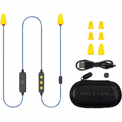 Plugfones - Hearing Protection/Communication Type: Earplugs w/Audio Noise Reduction Rating (dB): 26.00 - Caliber Tooling