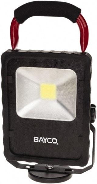 Bayco - 20 Watt, Electric, LED Portable Magnetic Mount Work Light - 12' Cord, 1 Head, 2,200 Lumens, Aluminum, 11-1/2" Long x 6.2" Wide x 3.1" High - Caliber Tooling