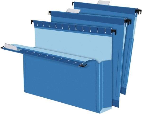 Pendaflex - 8-1/2 x 11", Letter Size, Blue, Hanging File Folder - 1/5 Tab Cut Location - Caliber Tooling